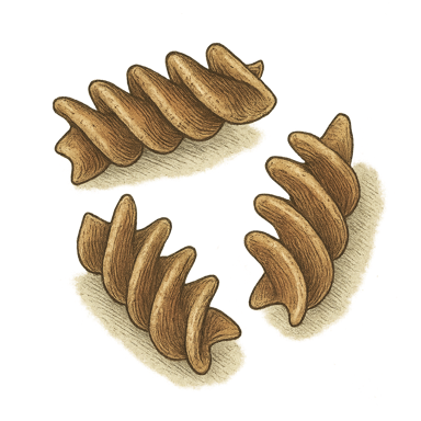 Brown Rice Spirals
