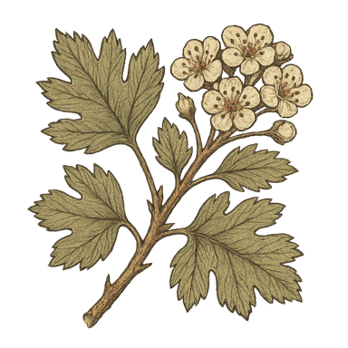 Hawthorn Leaf & Flower