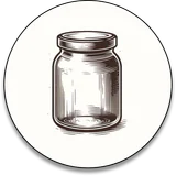 Glass jar icon