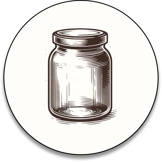 Glass jar icon