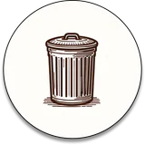 Trash can icon