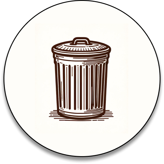 Trash can icon